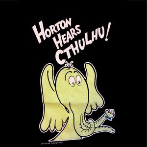 Dr Seuss Horton Hears Cthulhu Men’s Tshirt M L New